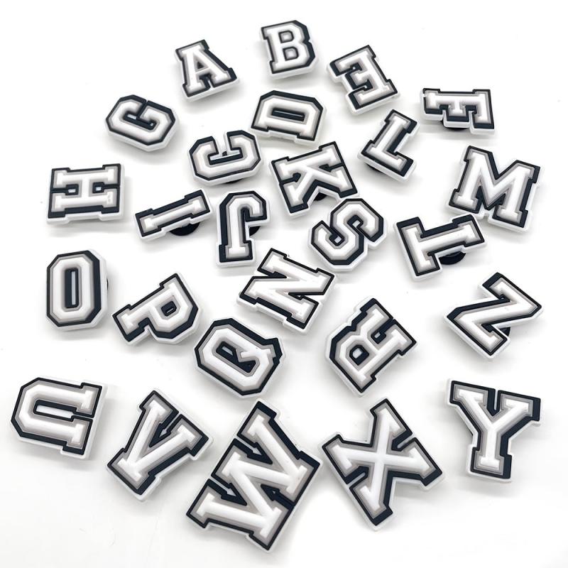 26pcs Alphabet Shoe Charms Decorations Party Favors Birthday Holiday