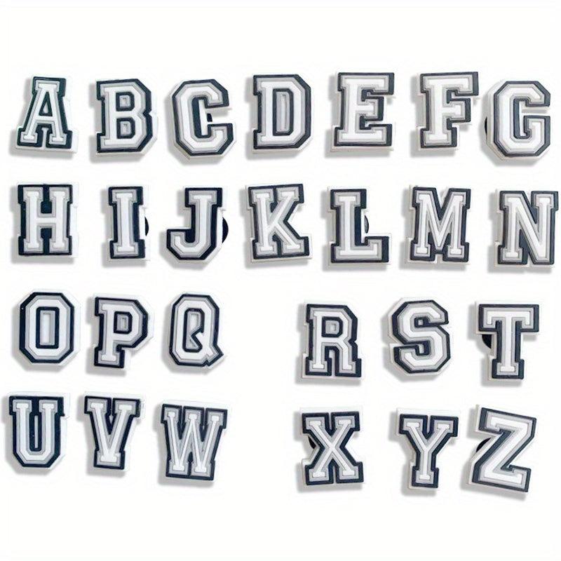 26pcs Alphabet Shoe Charms Decorations Party Favors Birthday Holiday