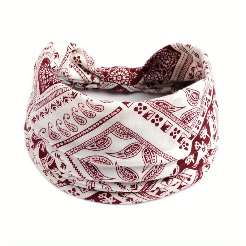 Women's Yoga Running Headband Soft Stretchy Hair Band Knotted Headdress