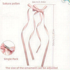 Sweet Bow Hair Clip Duck Bill Clip for Side Hair Bang Braids