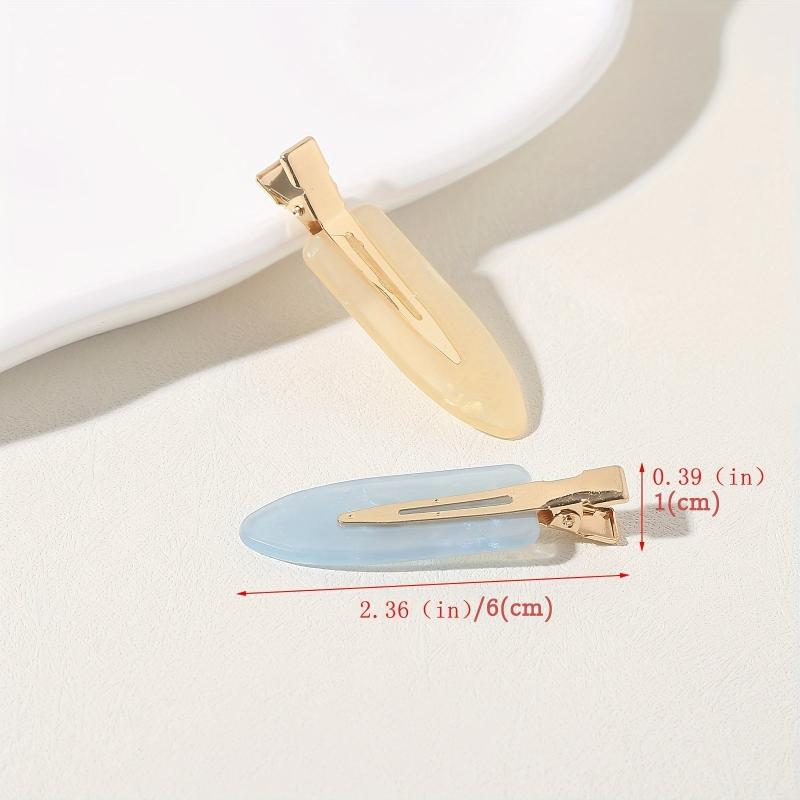 7pcs Colorful Jelly Hair Clips No Crease Hair Clip for Styling