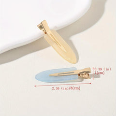 7pcs Colorful Jelly Hair Clips No Crease Hair Clip for Styling