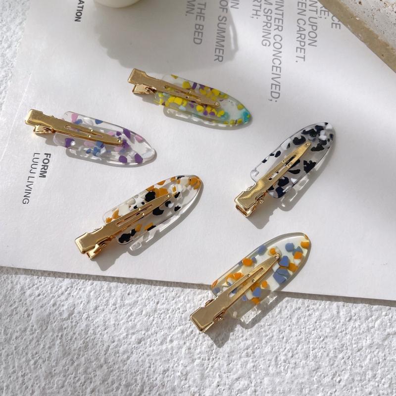 7pcs Colorful Jelly Hair Clips No Crease Hair Clip for Styling