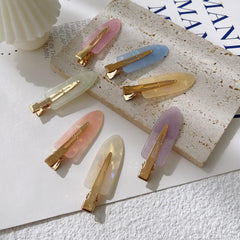 7pcs Colorful Jelly Hair Clips No Crease Hair Clip for Styling