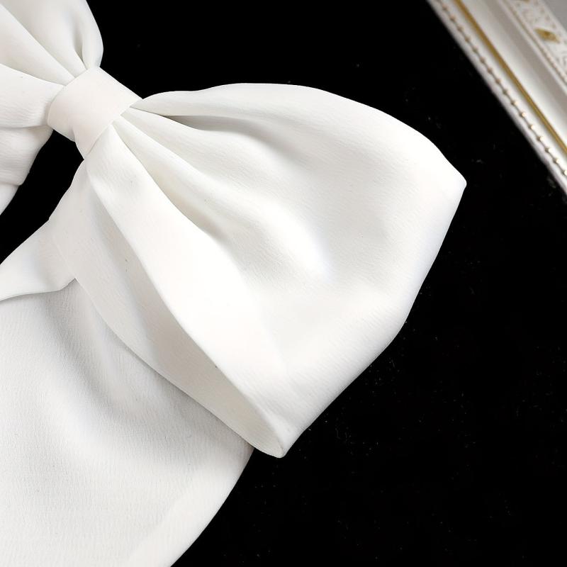 Satin Large Bowknot Hair Clip Back Head Duck Billed Clip Hair Accessories