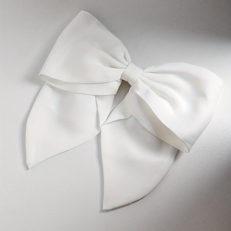 Satin Large Bowknot Hair Clip Back Head Duck Billed Clip Hair Accessories
