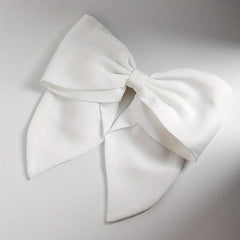 Satin Large Bowknot Hair Clip Back Head Duck Billed Clip Hair Accessories