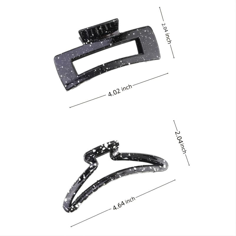 Large Square Crescent Hair Claw Clip Women's Hair Accessories