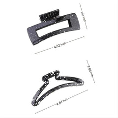 Large Square Crescent Hair Claw Clip Women's Hair Accessories