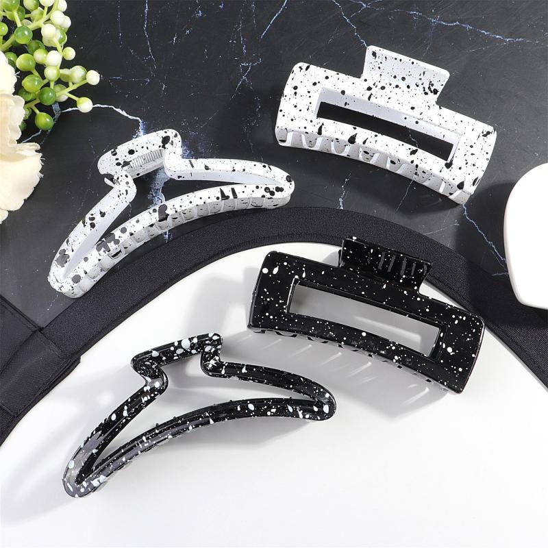 Large Square Crescent Hair Claw Clip Women's Hair Accessories