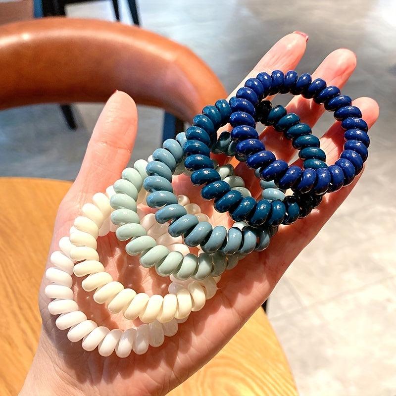 6pcs Spiral Hair Tie Hair Tie Hair Tie Rubber Band Head Rope Female