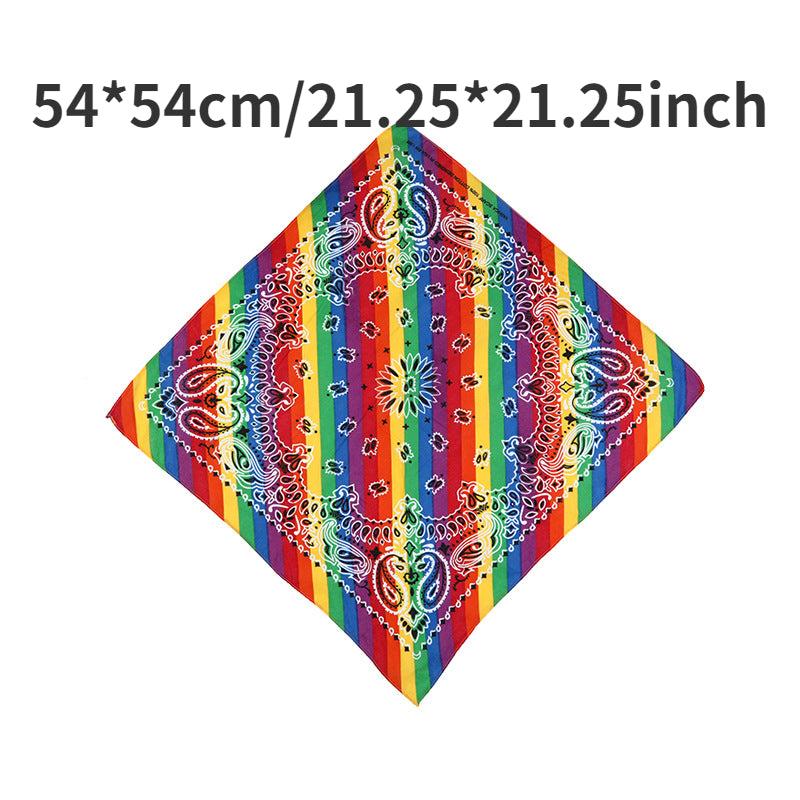Rainbow Hair Scarf LGBT Pride Month Hair Accessory