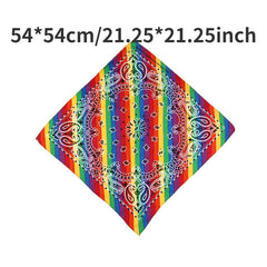 Rainbow Hair Scarf LGBT Pride Month Hair Accessory
