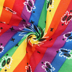 Rainbow Hair Scarf LGBT Pride Month Hair Accessory