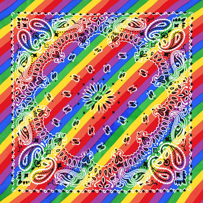 Rainbow Hair Scarf LGBT Pride Month Hair Accessory