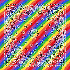 Rainbow Hair Scarf LGBT Pride Month Hair Accessory