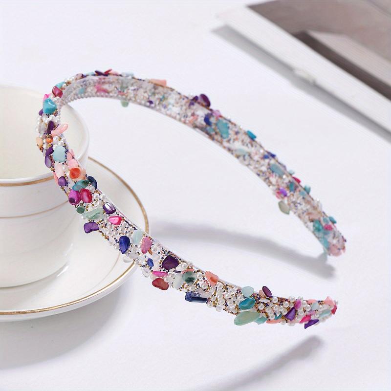 Colorful Crystal Crackle Headband Hair Accessories