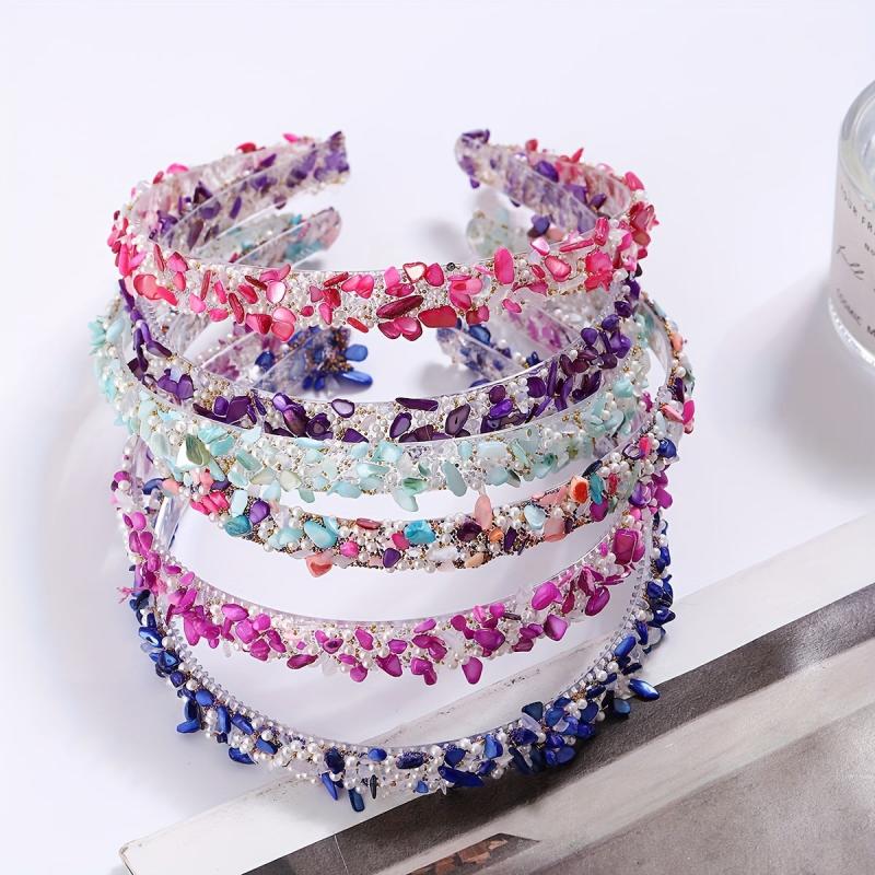 Colorful Crystal Crackle Headband Hair Accessories