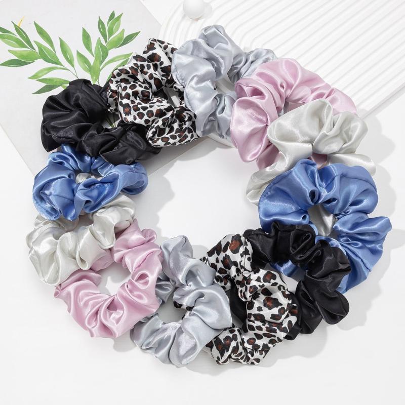 12pcs Satin Hair Scrunchy Hair Ties Silk Hair Scrunchies