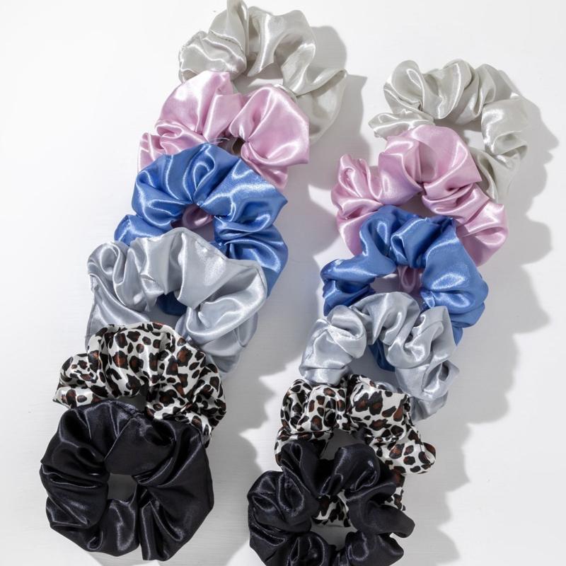12pcs Satin Hair Scrunchy Hair Ties Silk Hair Scrunchies