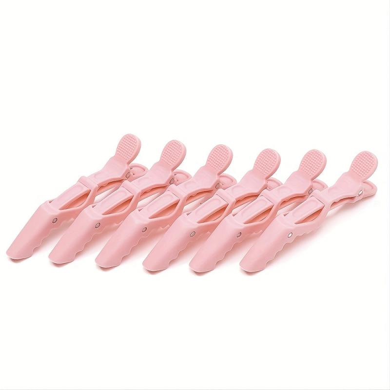 6pcs Crocodile Clip Long Bill Clip Duck Bill Clip Hairdressing Section Clip