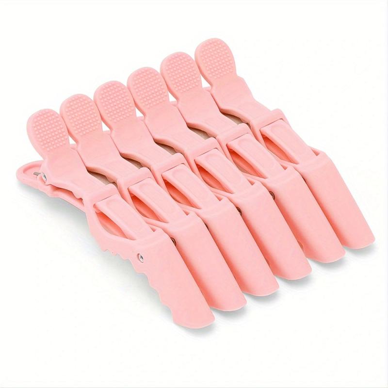 6pcs Crocodile Clip Long Bill Clip Duck Bill Clip Hairdressing Section Clip