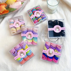 100 Pcs Non Slip Rubber Band Ponytail Holder Hair Tie