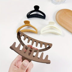 Frosted Hair Claw Solid Shark Claw Hair Accessories For Women