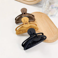 Frosted Hair Claw Solid Shark Claw Hair Accessories For Women