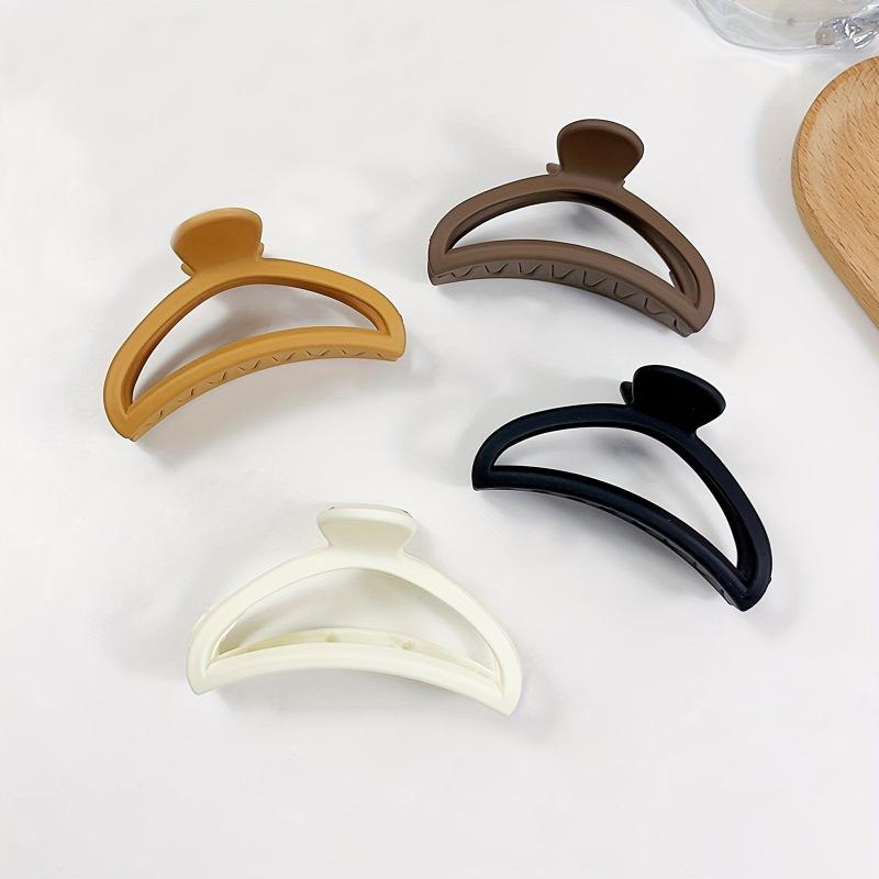 Frosted Hair Claw Solid Shark Claw Hair Accessories For Women