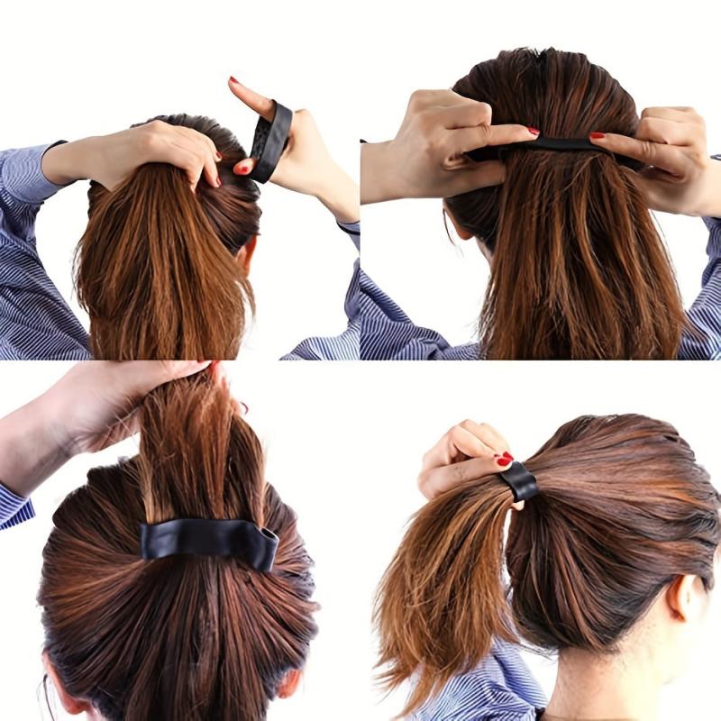 Silicone Foldable Hair Tie Elastic Hair Rope Ponytail Holder