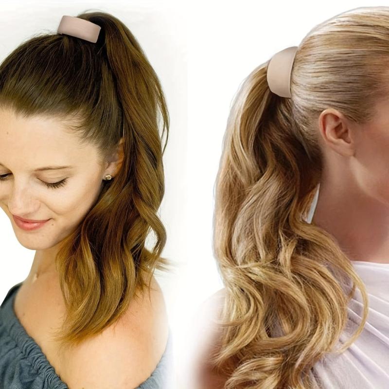 Silicone Foldable Hair Tie Elastic Hair Rope Ponytail Holder