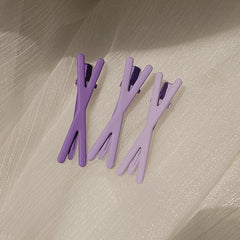 3pcs Resin Band Hair Clips for Girls Styling Sectioning Anti Slip Hair Clips