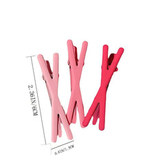 3pcs Resin Band Hair Clips for Girls Styling Sectioning Anti Slip Hair Clips