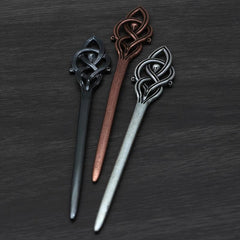 Moon Alloy Hairpin Vintage Metal Chignon Chinese Style Hair Accessories