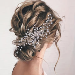 Faux Pearl Hair Comb Back Head Insert Comb Head Jewelry Hair Accessories