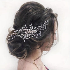 Faux Pearl Hair Comb Back Head Insert Comb Head Jewelry Hair Accessories