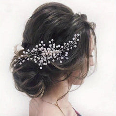 Faux Pearl Hair Comb Back Head Insert Comb Head Jewelry Hair Accessories