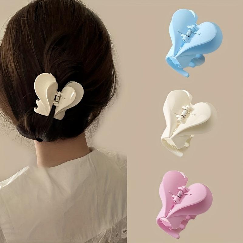 Heart shaped Acrylic Hair Claw Headwear Hair Accessories