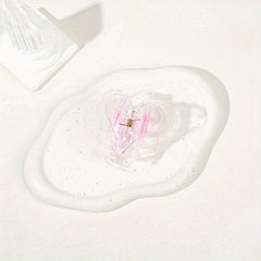 Heart shaped Acrylic Hair Claw Headwear Hair Accessories
