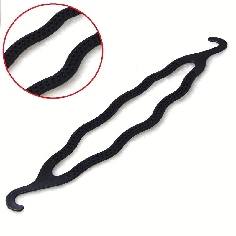 2pcs Plastic Bun Maker Hair Curler Holders Roll Bun Styler Twist Braid Maker