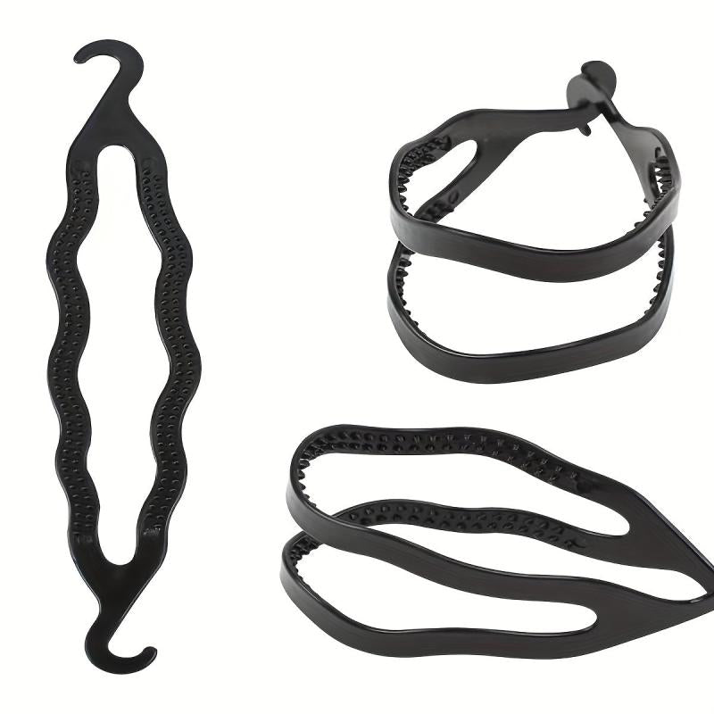 2pcs Plastic Bun Maker Hair Curler Holders Roll Bun Styler Twist Braid Maker