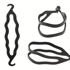 2pcs Plastic Bun Maker Hair Curler Holders Roll Bun Styler Twist Braid Maker