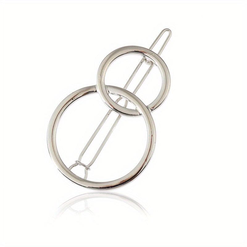 Hollow Pentagram Star Moon Hairpin Hair Clips For Women Girls