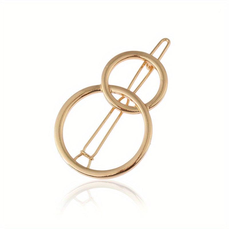 Hollow Pentagram Star Moon Hairpin Hair Clips For Women Girls