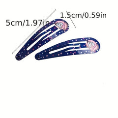 Colorful Strawberry Heart Pattern Hair Clip for Girls