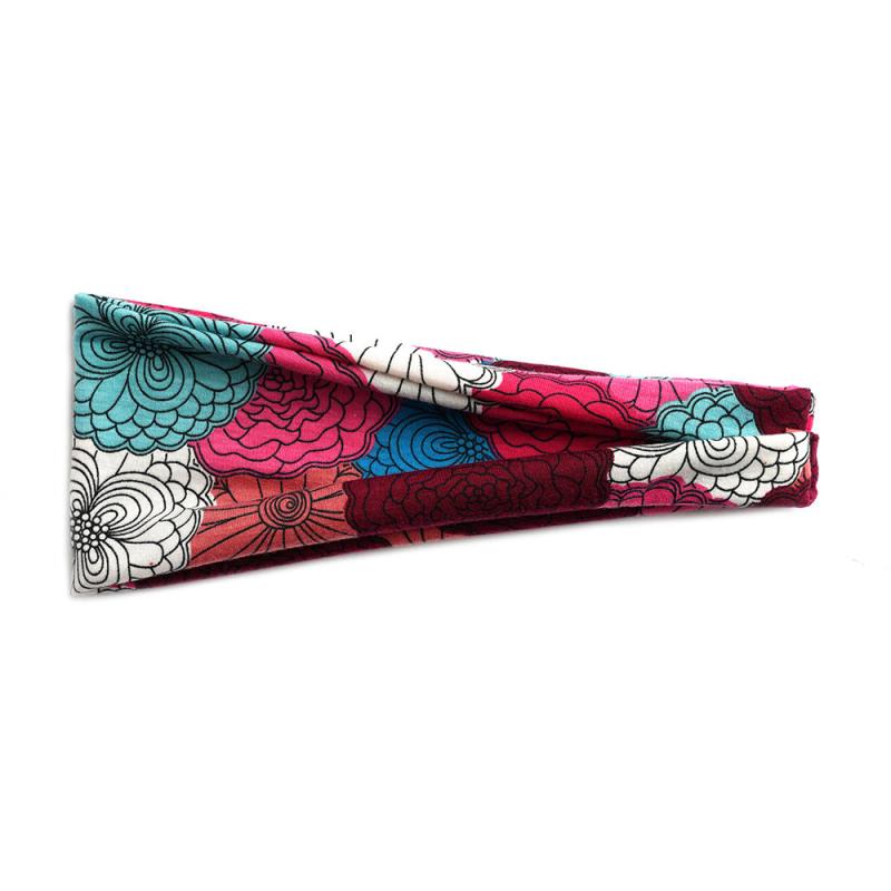 Floral Headband Elastic Hair Band Soft Sweatband Hair Accessory