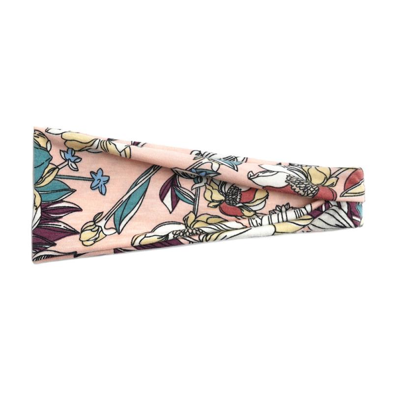 Floral Headband Elastic Hair Band Soft Sweatband Hair Accessory