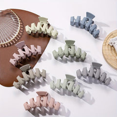 8pcs Creative Hair Claws Strong Clips for Thin and Thick Hair