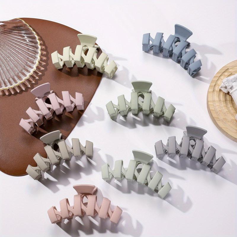 8pcs Creative Hair Claws Strong Clips for Thin and Thick Hair